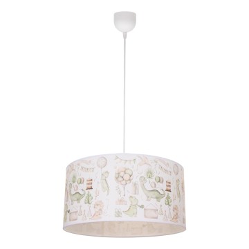 Kinderzimmer-Deckenleuchte KIDS ROOM 1xE27/60W/230V Ø 40 cm Dinosaurier