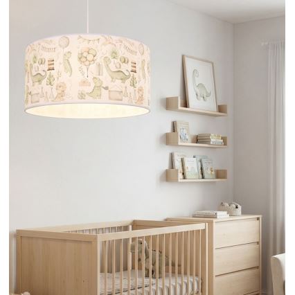 Kinderzimmer-Deckenleuchte KIDS ROOM 1xE27/60W/230V Ø 40 cm Dinosaurier