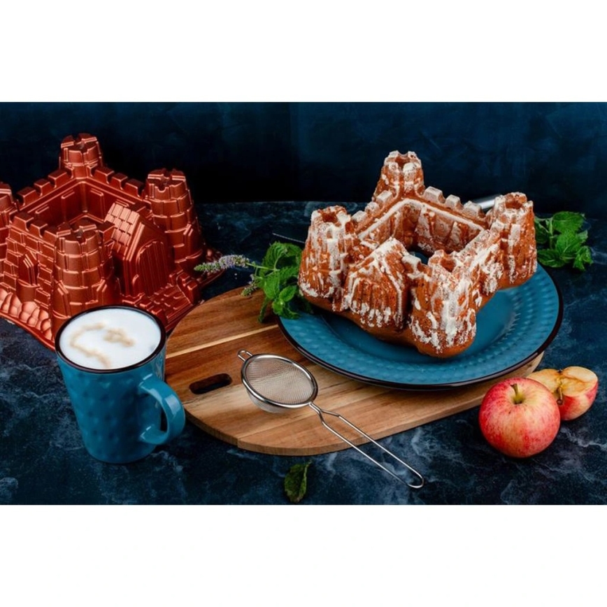 KITCHISIMO Gugelhupfform Schloss/kupferfarben