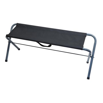 Klappbare Campingbank schwarz/grau