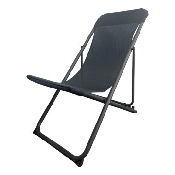 Klappbare Campingliege schwarz