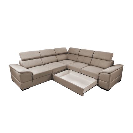 Klappbare Universal-Ecksitzgruppe mit Stauraum GRANADA beige
