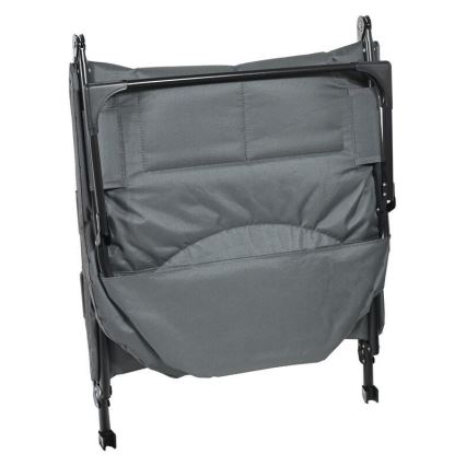 Klappbare, verstellbare Campingliege, grau
