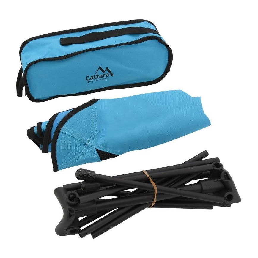 Klappbarer Campingstuhl blau 63 cm