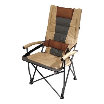 Klappbarer Campingstuhl braun