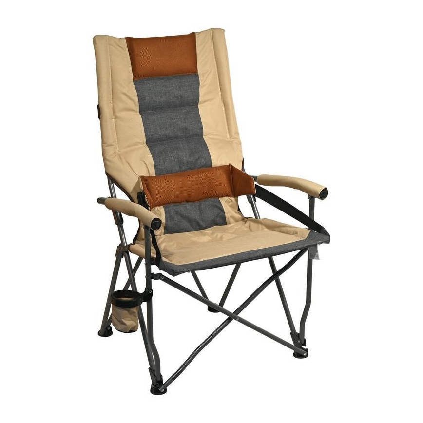 Klappbarer Campingstuhl braun