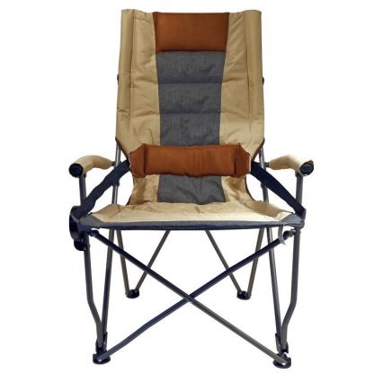 Klappbarer Campingstuhl braun