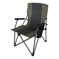 Klappbarer Campingstuhl mit Heizfunktion 11/5V, grün/grau