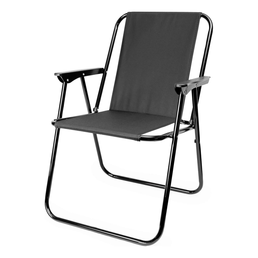 Klappbarer Campingstuhl schwarz