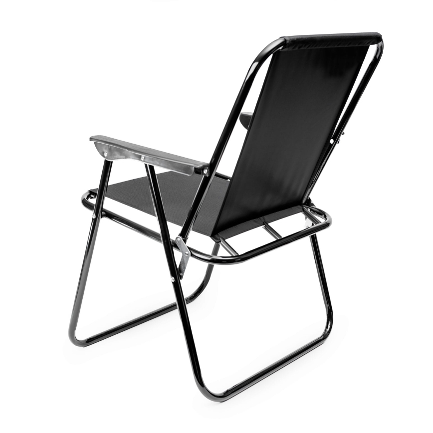 Klappbarer Campingstuhl schwarz