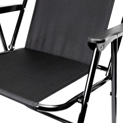 Klappbarer Campingstuhl schwarz