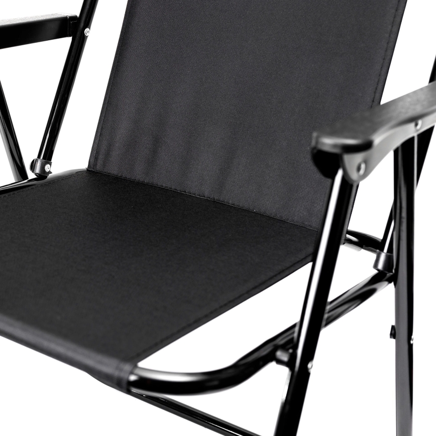 Klappbarer Campingstuhl schwarz