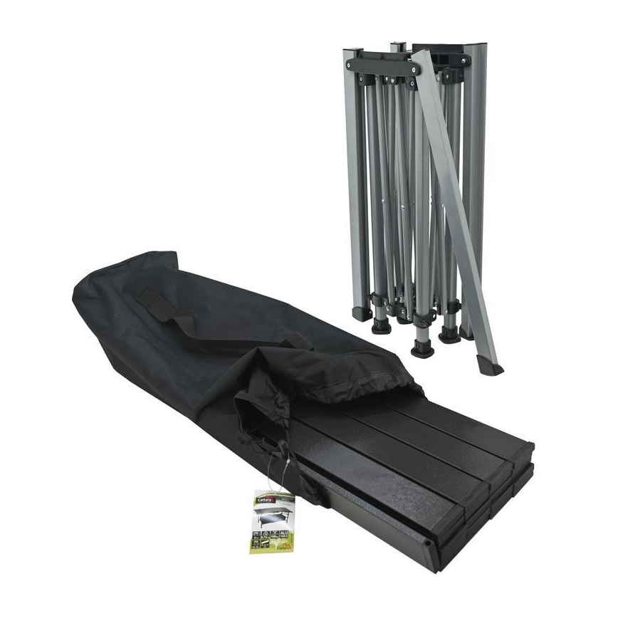 Klappbarer Campingtisch 123x55cm anthrazit