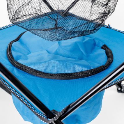 Klappbarer Campingtisch + 2x Stuhl blau