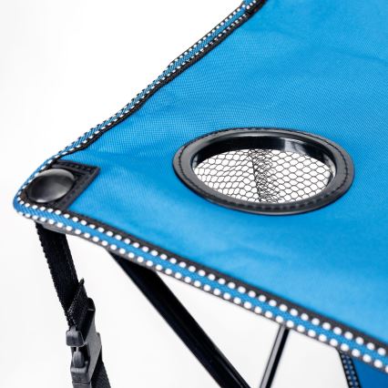 Klappbarer Campingtisch + 2x Stuhl blau