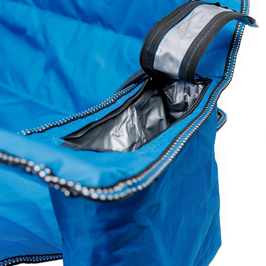 Klappbarer Campingtisch + 2x Stuhl blau