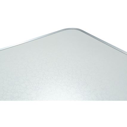 Klappbarer Campingtisch + 4x Stuhl weiß/matt Chrom