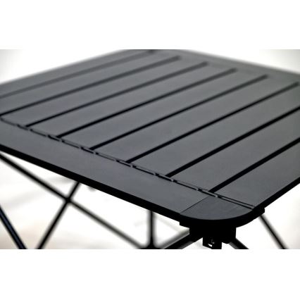 Klappbarer Campingtisch 52x52cm anthrazit