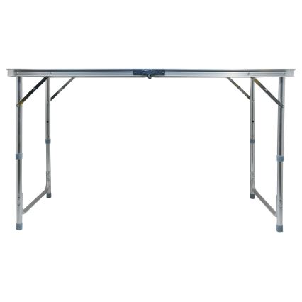 Klappbarer Campingtisch braun/matt Chrom