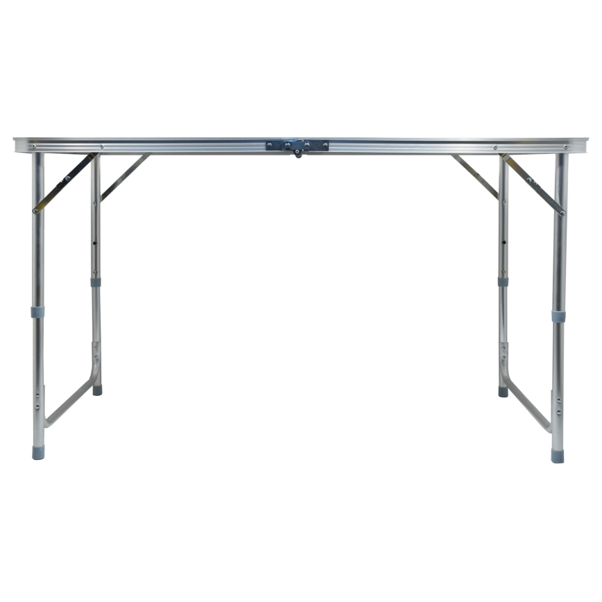 Klappbarer Campingtisch braun/matt Chrom