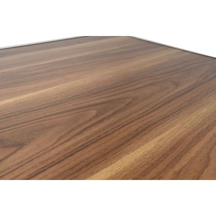 Klappbarer Campingtisch braun/matt Chrom