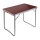 Klappbarer Campingtisch braun/matt Chrom