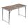 Klappbarer Campingtisch braun/matt Chrom
