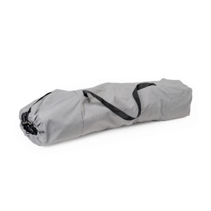 Klappbarer Campingtisch + Stuhl grau/blau