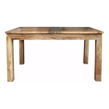 Klappbarer Esstisch HINA 180x90 cm Massivholz/Mangobaum