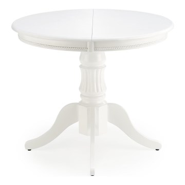 Klappbarer Esstisch WILLIAM 75x124 cm weiß