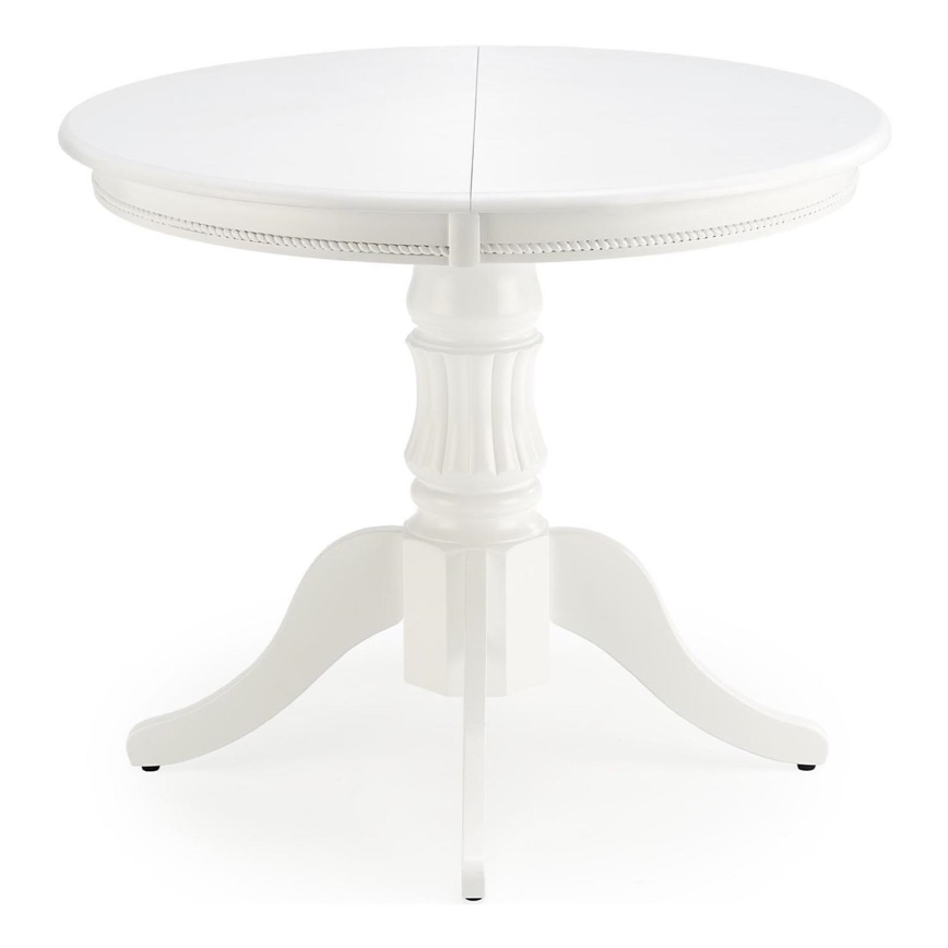 Klappbarer Esstisch WILLIAM 75x124 cm weiß