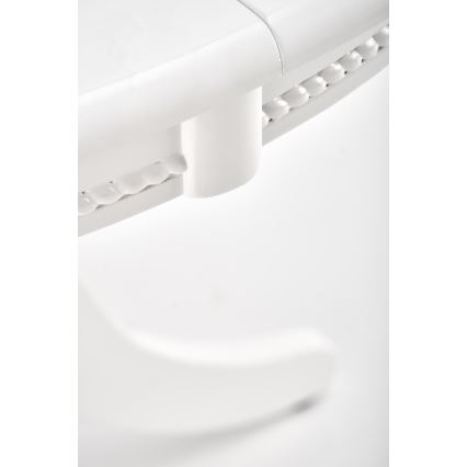 Klappbarer Esstisch WILLIAM 75x124 cm weiß