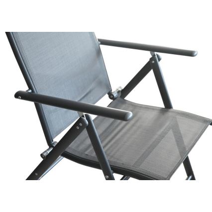 Klappbarer Gartenstuhl, grau