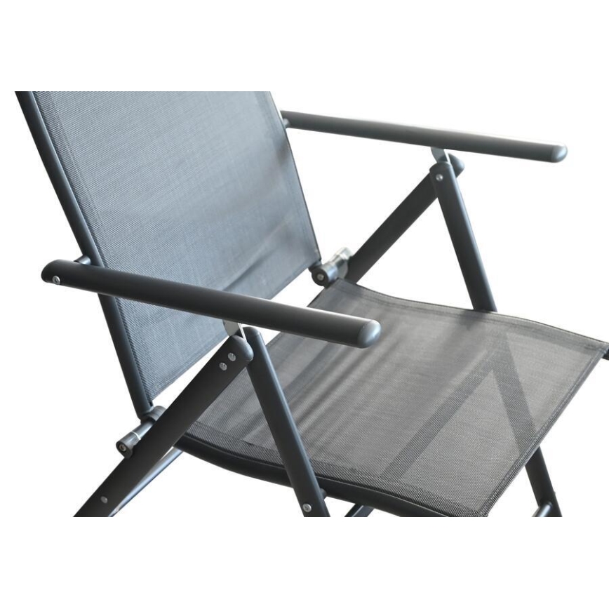 Klappbarer Gartenstuhl, grau