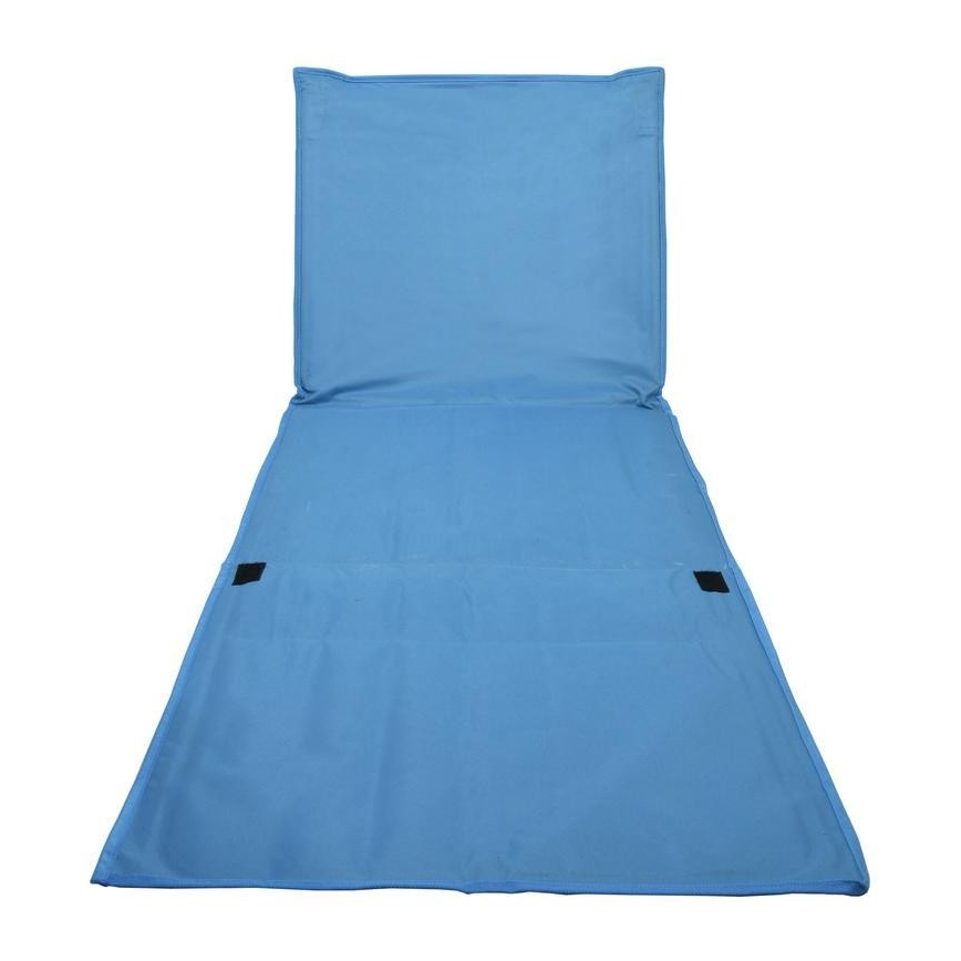 Klappbarer Liegestuhl blau 160x55 cm