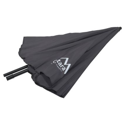 Klappbarer, neigbarer Sonnenschirm d 1,8 m grau