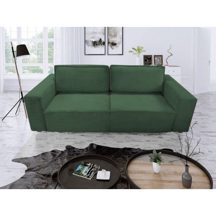 Klappbares Dreisitzer-Sofa mit Stauraum RONDA grün