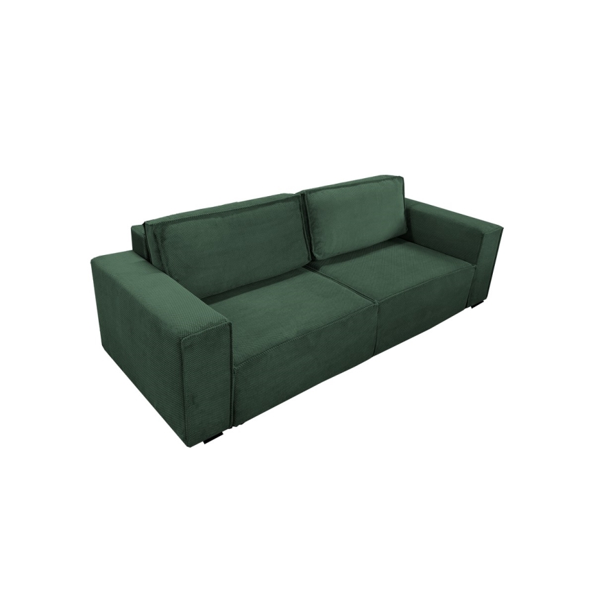 Klappbares Dreisitzer-Sofa mit Stauraum RONDA grün