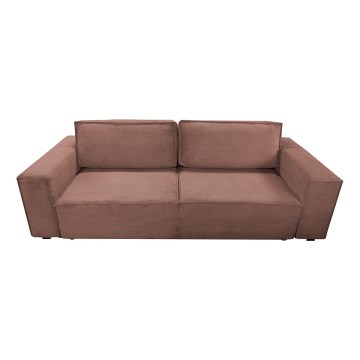 Klappbares Dreisitzer-Sofa mit Stauraum RONDA rot
