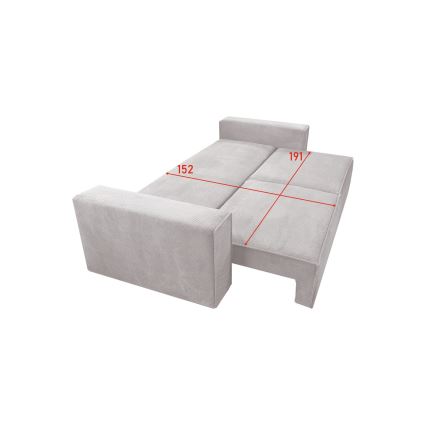 Klappsofa mit Stauraum RONDA beige