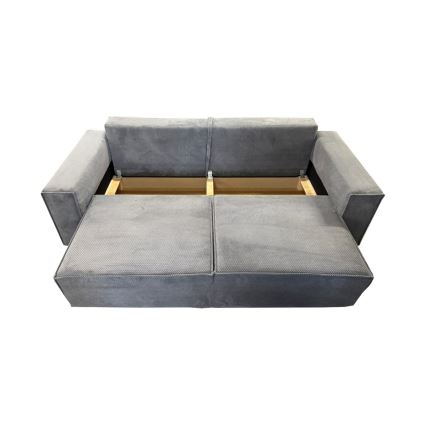 Klappsofa mit Stauraum RONDA grau