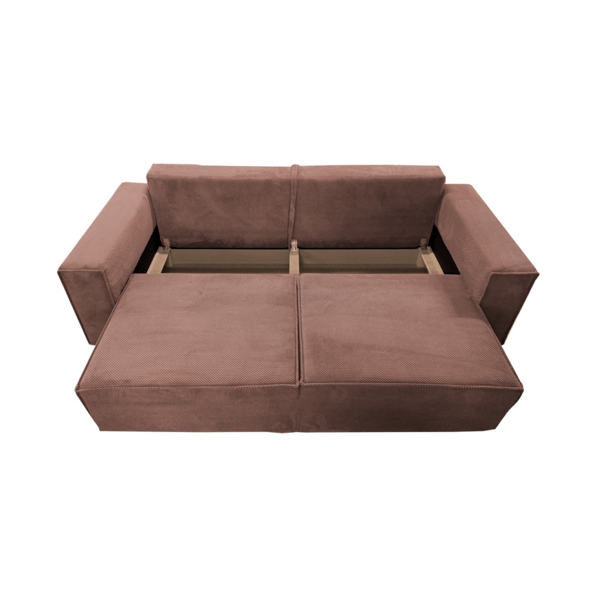 Klappsofa mit Stauraum RONDA rot