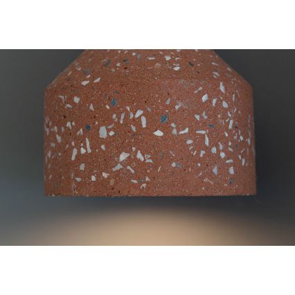 Deckenleuchte an Kabel RESIN 1xE27/11W/230V rosa/schwarz