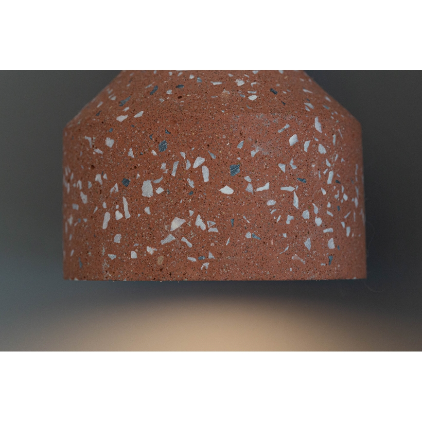 Deckenleuchte an Kabel RESIN 1xE27/11W/230V rosa/schwarz