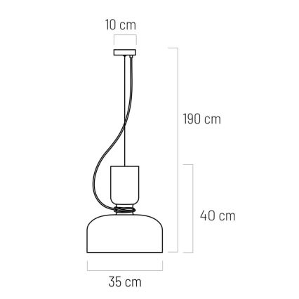 Hängeleuchte ABEL 2xE27/11W/230V Durchschn. 28 cm schwarz