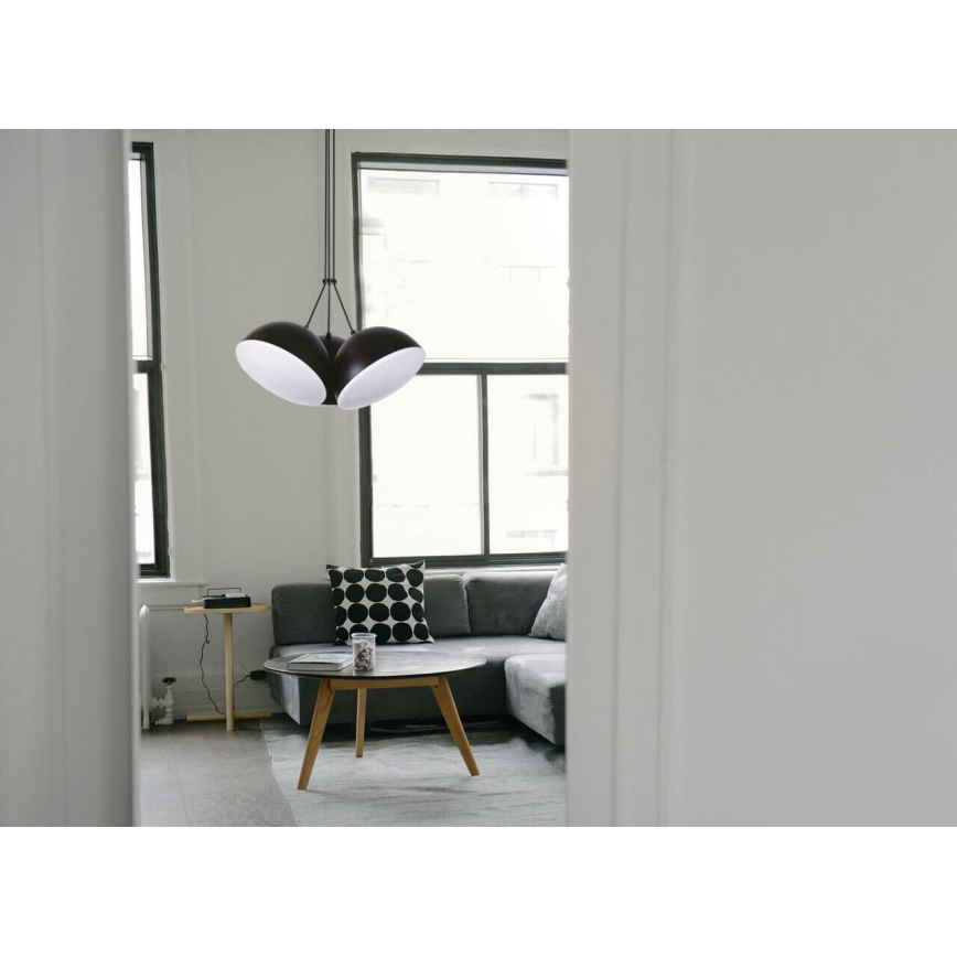 LED Kronleuchter an Kabel CROWD 3xLED/20W/230V schwarz