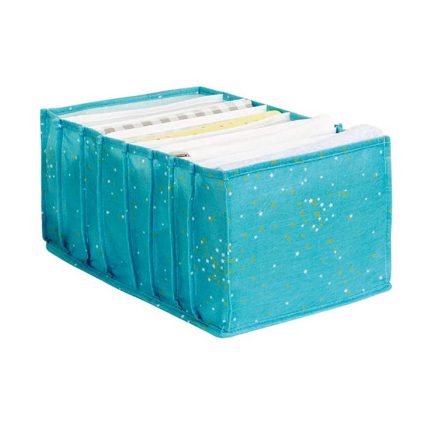 Kleiderschrank-Aufbewahrungsbox 40x15x14 cm türkis