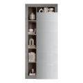 Kleiderschrank LENOR 91x209 cm Weiß/Betongrau