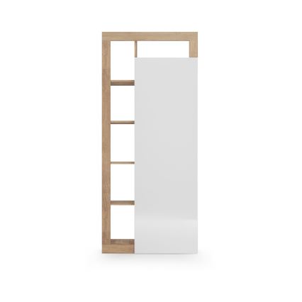 Kleiderschrank LENOR 91x209 cm weiß/braun