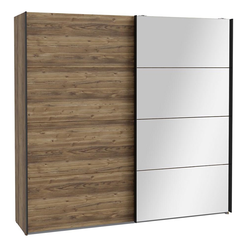 Kleiderschrank mit Spiegel OREN 220x210 cm Artisan-Eiche